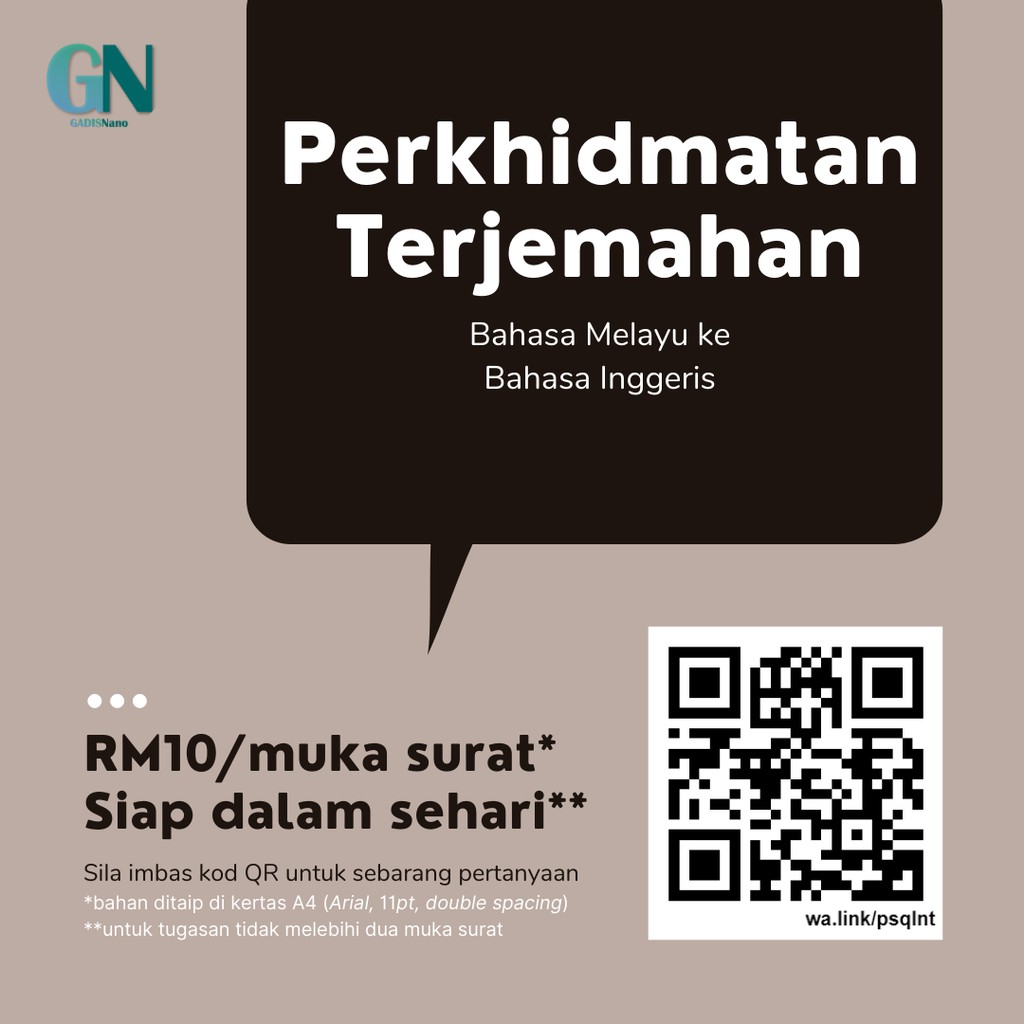 Perkhidmatan Terjemahan Alih Bahasa Melayu - Bahasa Inggeris 