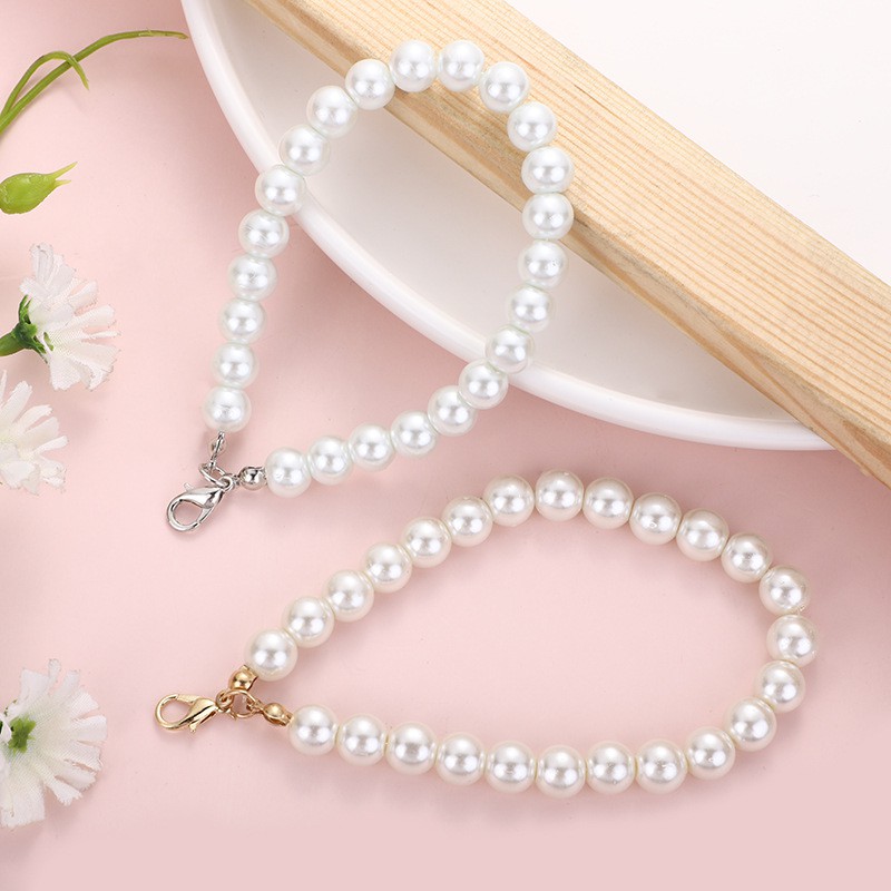 （手工 diy / 1PCS）Handmade DIY Jewelry Pearl Bracelet Homemade Wedding Small Items Art Craft Hand-Made Immortal Flower Accessories Wholesale