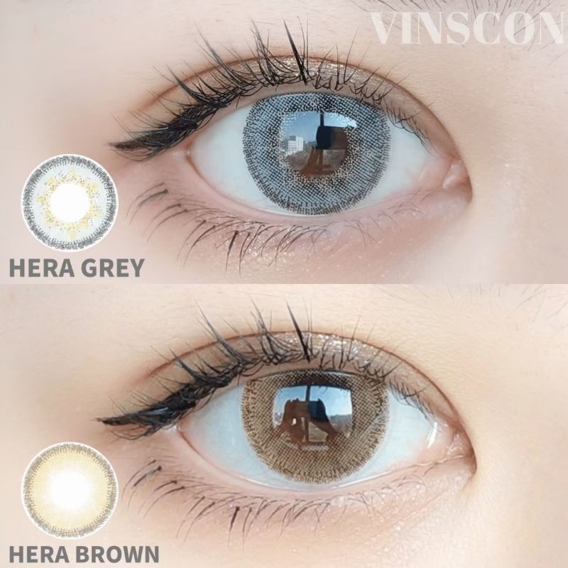 Vinscon Lens Hera Grey Brown 15 5mm Contact Lens 隐形眼镜 美瞳