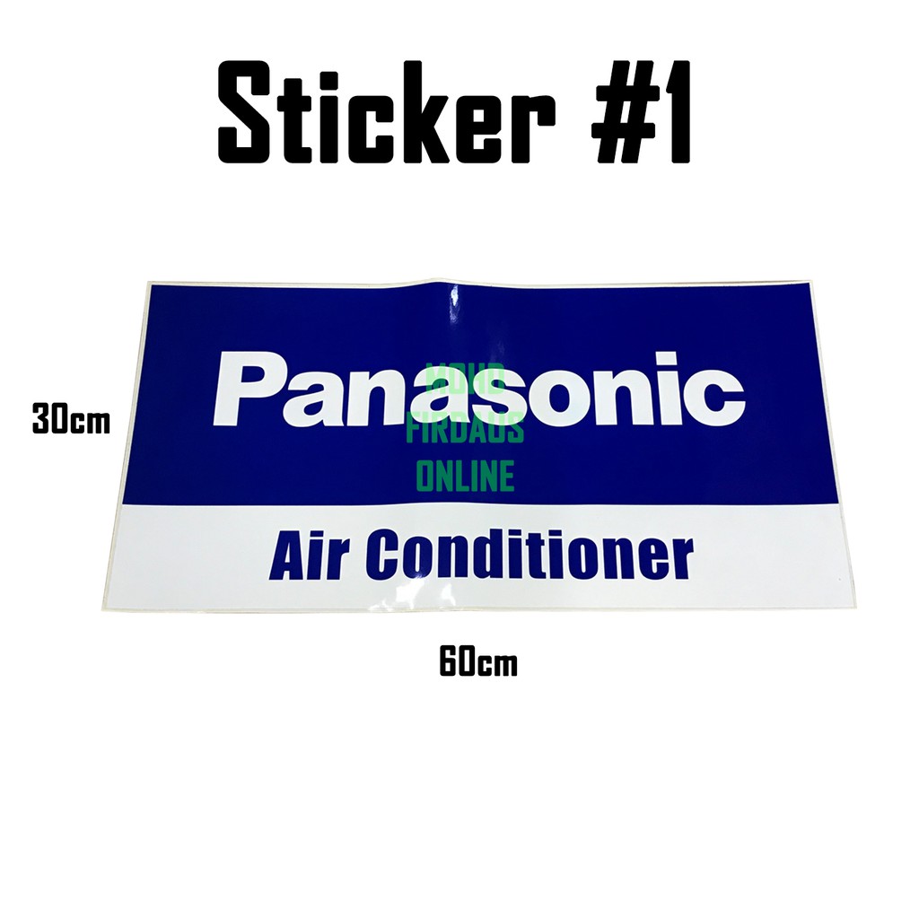 Daikin Acson Panasonic Sticker Aircond Kereta Technician ...