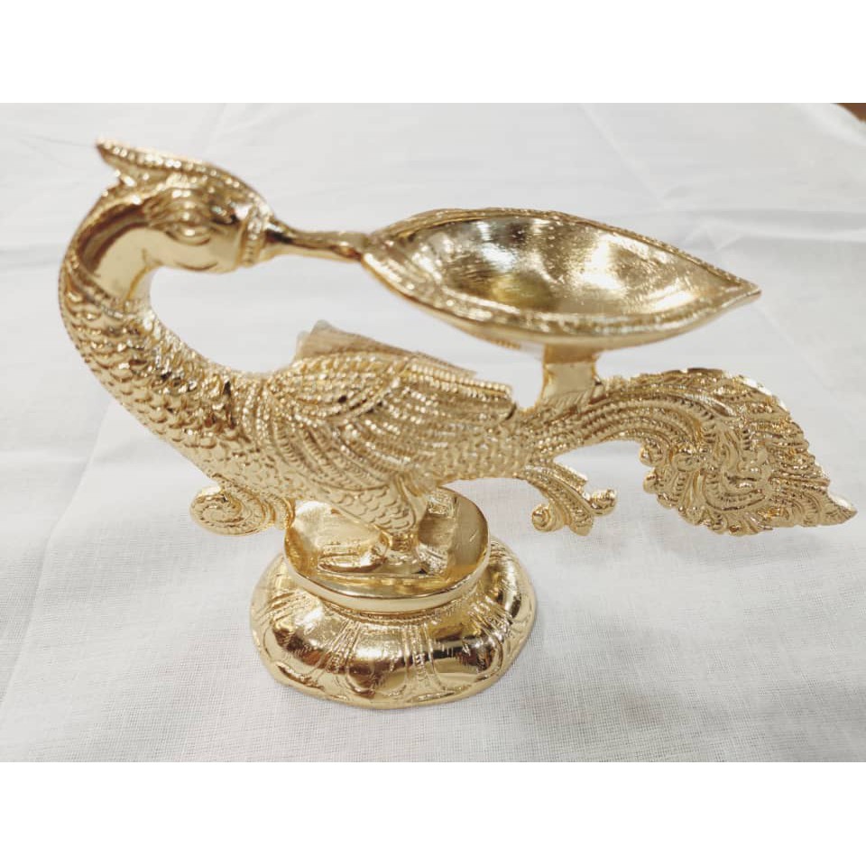 [READY STOCK] NEW ARRAIVAL GOLD PLATED NAGAS ANNAPACHI VILAKKU Shopee
