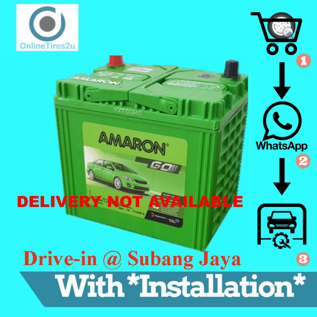 AMARON Car Battery NS40ZL(38B20L) (With Installation) Shopee Malaysia