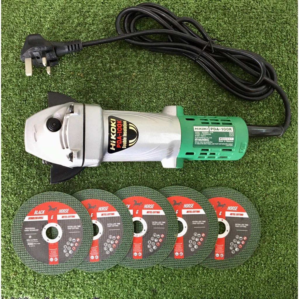 HITACHI > HIKOKI ANGLE GRINDER PDA100K (4") Shopee Malaysia
