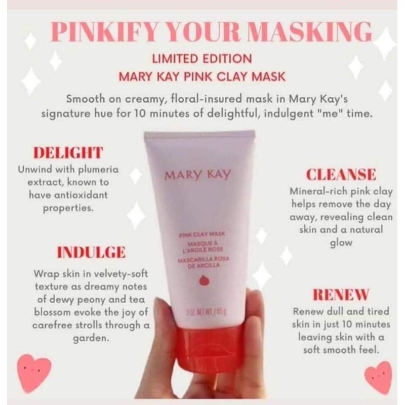 Clay mask kay pink mary Pink Clay