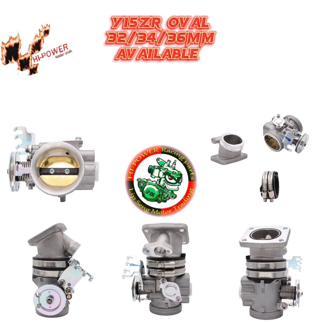 Y15ZR Y15 V1 V2 HI POWER RACING [[ OVAL THROTTLE BODY KIT ]] 32MM/ 34MM
