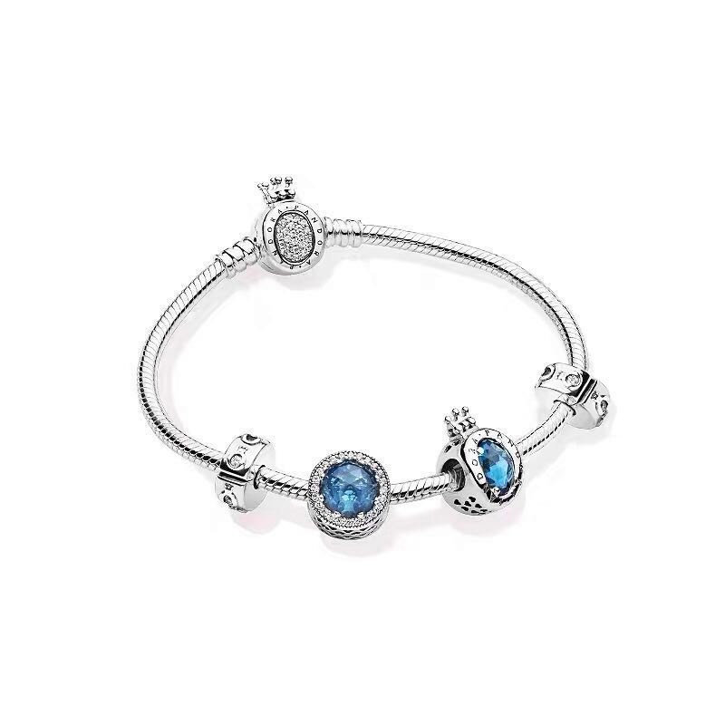 pandora blue beads