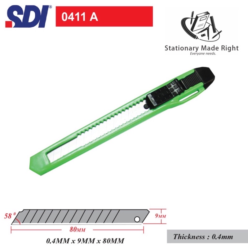 SDI 0411A Cutter Knife (small ) | Shopee Malaysia