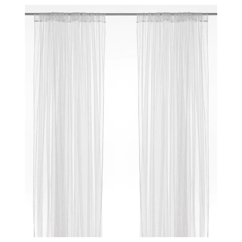 Ikea Lill Net Or Sheer Curtains Langsir, What Size Net Curtains Do I Need