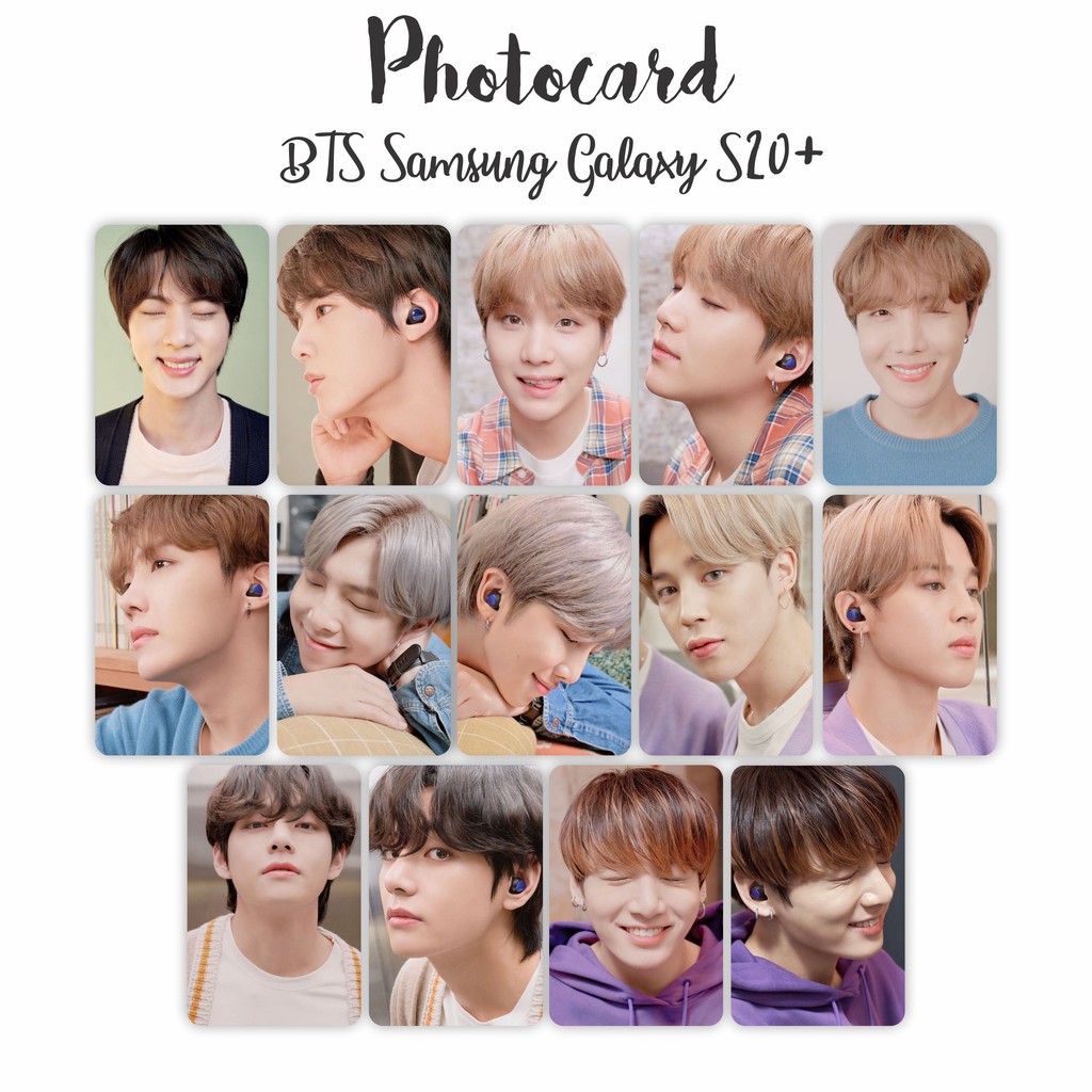 Pc19 Photocard Bts Samsung Galaxy S20 + Contents 14 Pcs