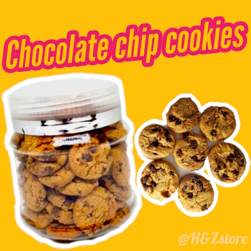 cookies coklat cip chocolate chip kuih biskut raya viral murah READYSTOK
