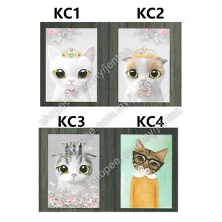 jentss] Deko Hiasan Dinding Corak Kucing  Cute Happy Cats Kitty 