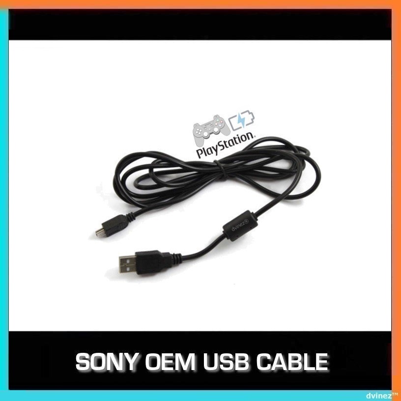 Sony Playstation 5 4 3 DualShock USB Charge PS5 PS4 PS3 Wireless Controller Data Sync Power