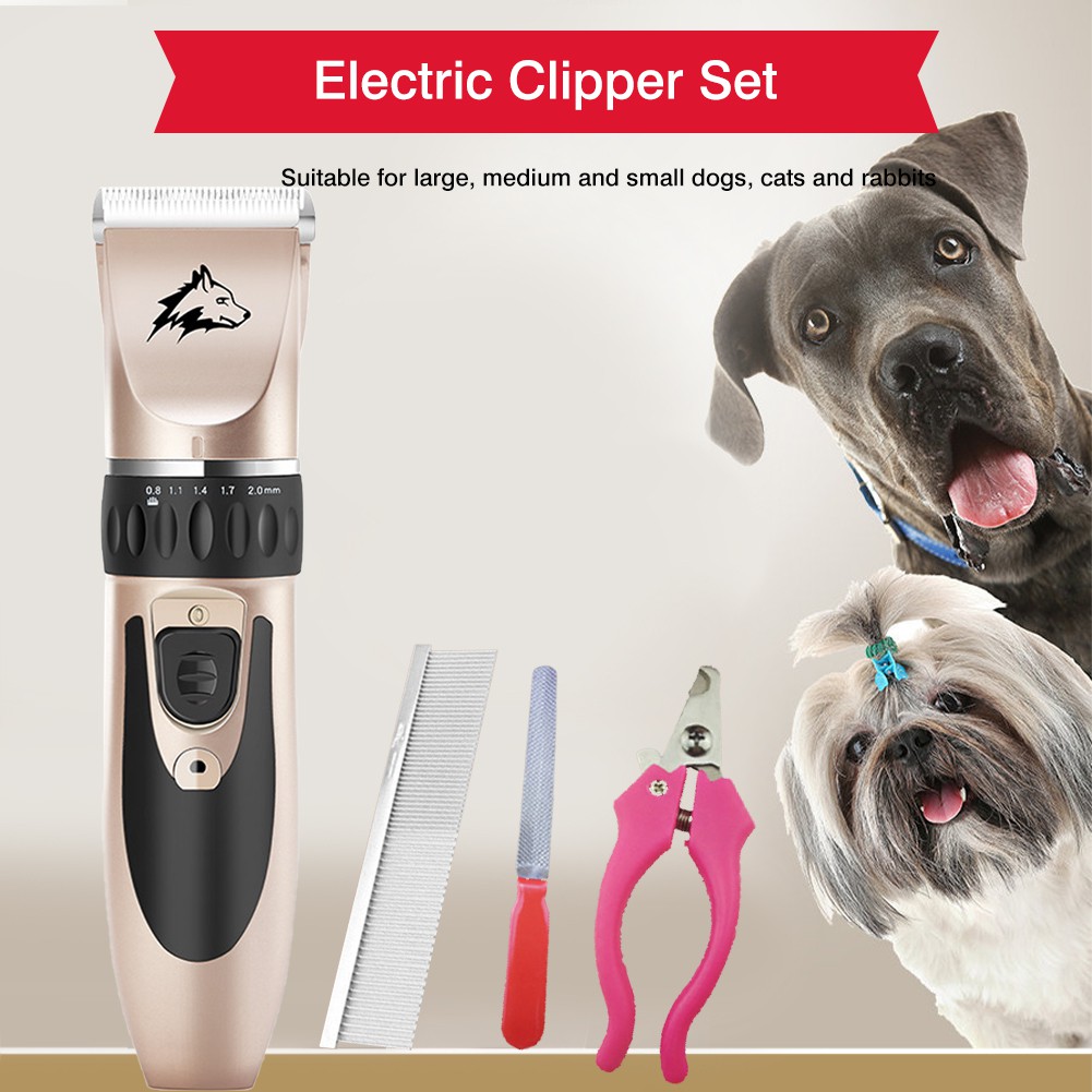 low noise dog hair clippers