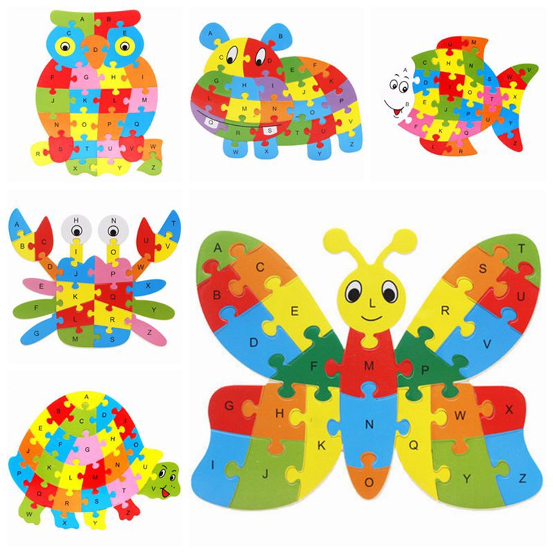 animal wooden puzzles