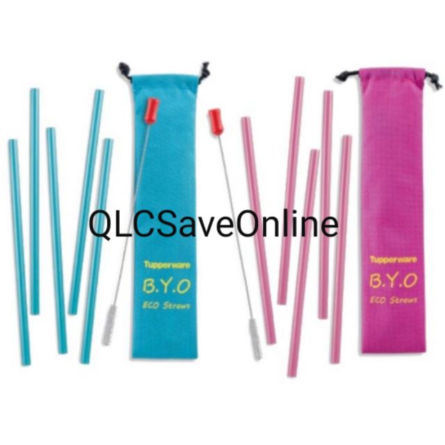 Tupperware Go Eco Straw & Brush Set / Reuseable Straw (1)