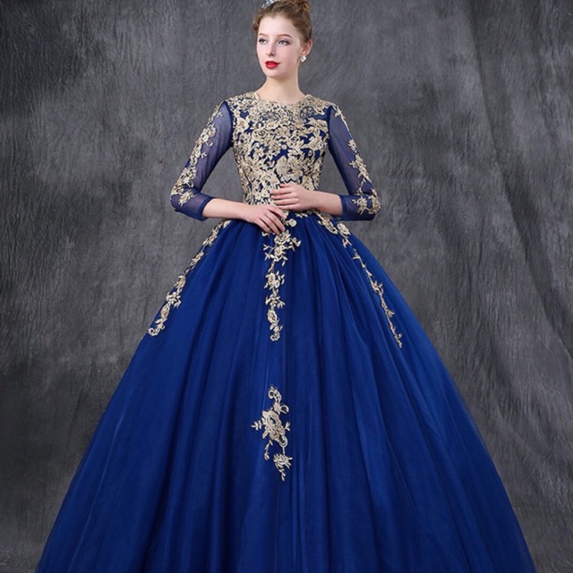 Royal Blue Princess Elegant Gala Wedding Engagement Long Maxi