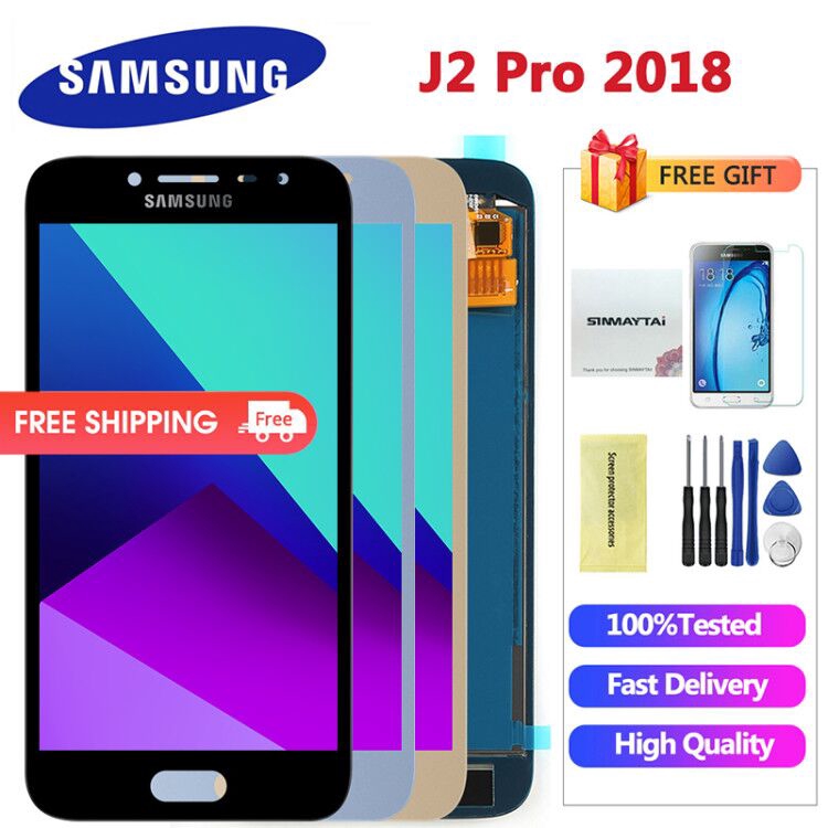 Lcd For Samsung Galaxy J2 Pro 18 Display Touch Screen Digitizer J250 Sm J250f Ds Shopee Malaysia