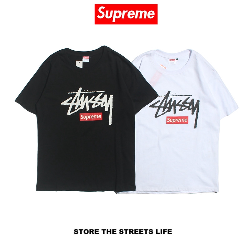 supreme logo t shirt women's