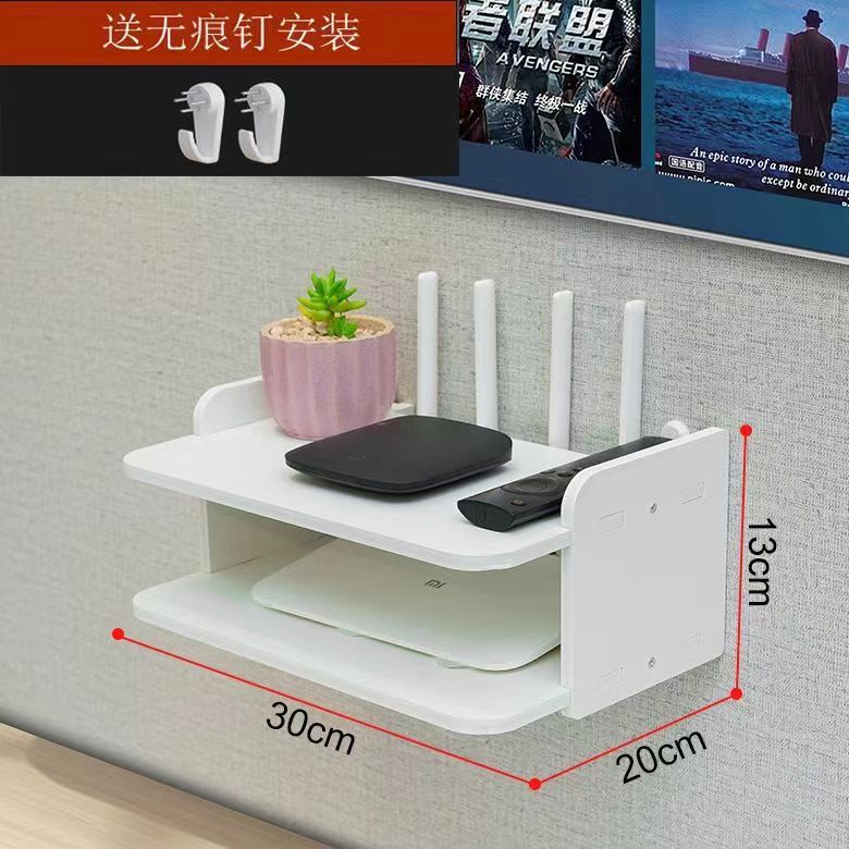 Router or DVD Player Rack SetTop Box Floating Storage Shelf Wall Modem