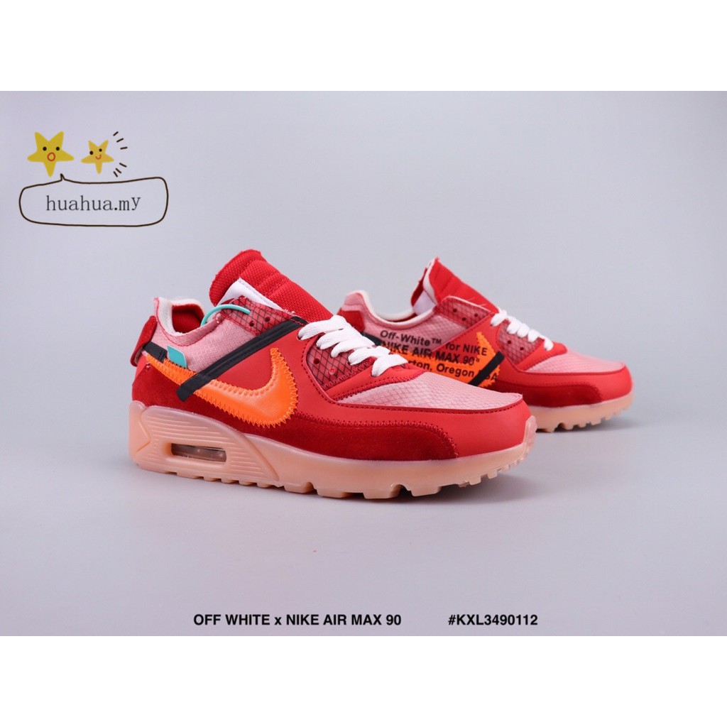off white air max 90 red