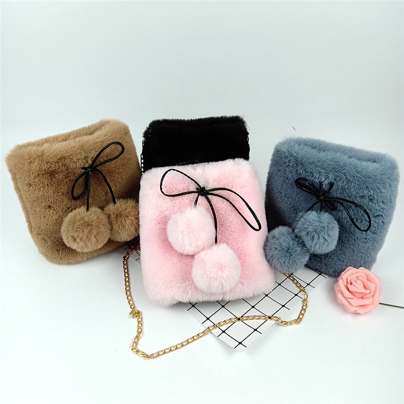 fluffy sling bag