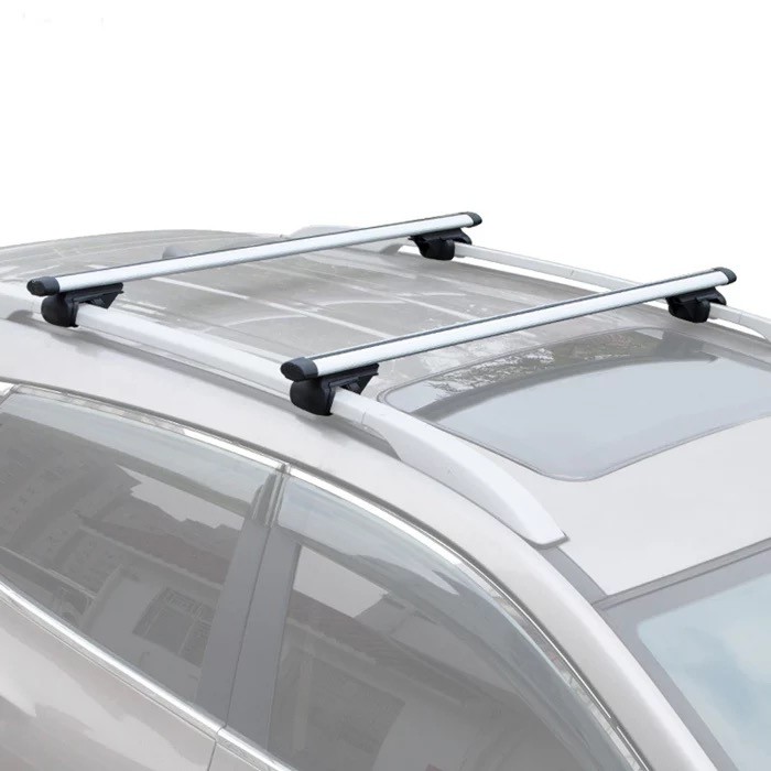 BRV Universal Car Roof Rack carrier Cross Bars with Lock Silver 135 ...