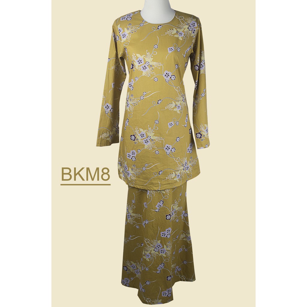  Baju  Kurung  Moden  Cotton  BKM8 Shopee  Malaysia