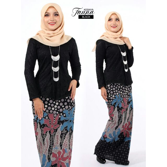 KEBAYA LACE KAIN BATIK FAUNA | Shopee Malaysia