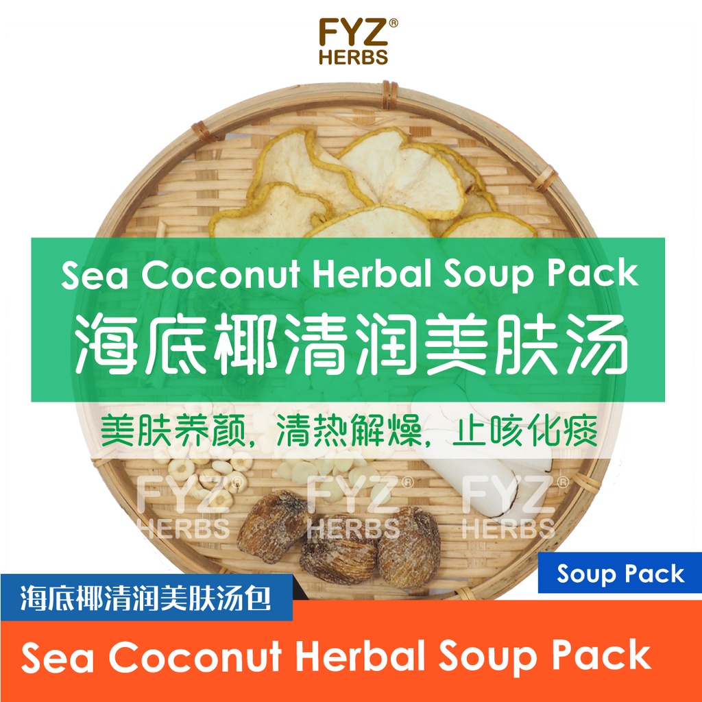 FYZ Herbs Sea Coconut Herbal Soup Pack 海底椰清润美肤汤包