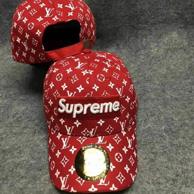 lv x supreme hat