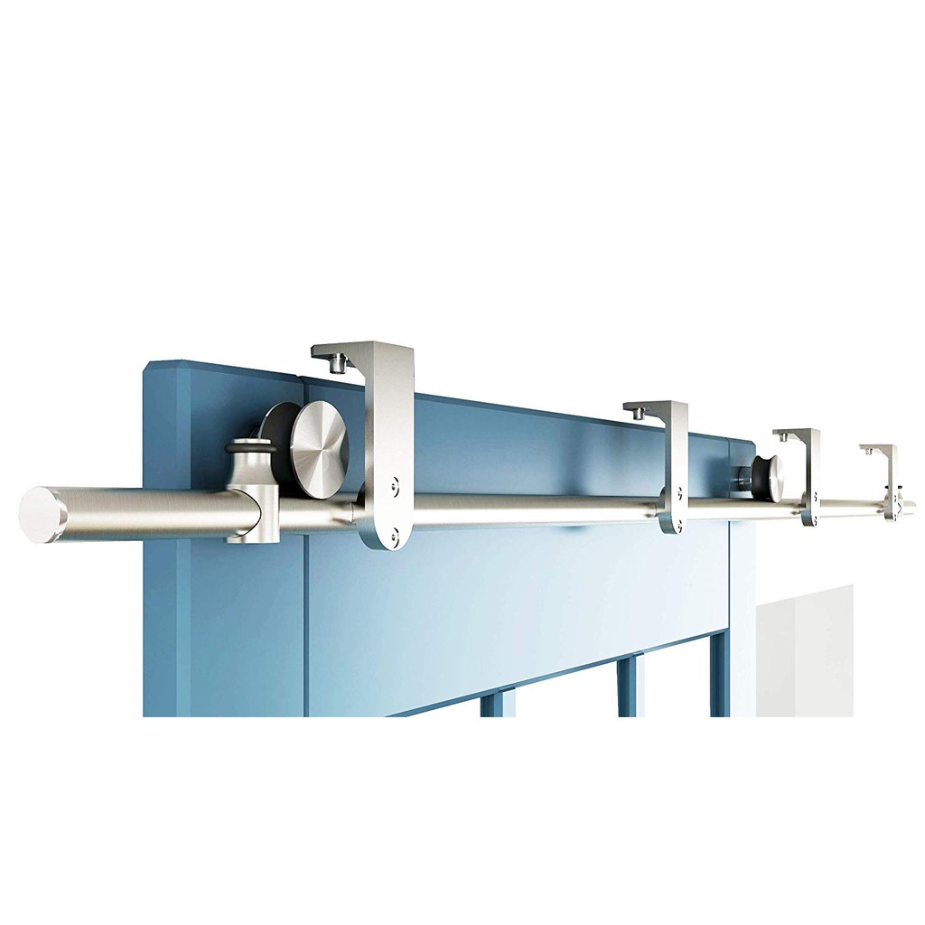 Diyhd Stainless Steel Ceiling Mount Flat Roller Sliding Barn Door