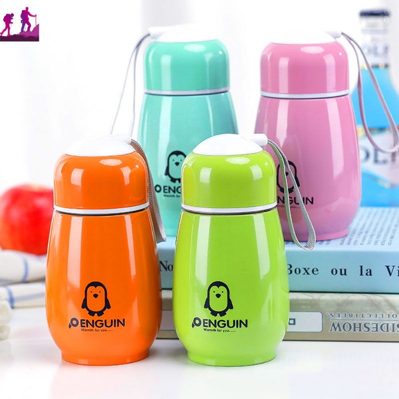 【Hot Sale】300ml Vacuum Flask Outdoor Thermal Cup Penguin Coffee Sports Water Bottle Mug Hot or cold water can be put in keep the temperature