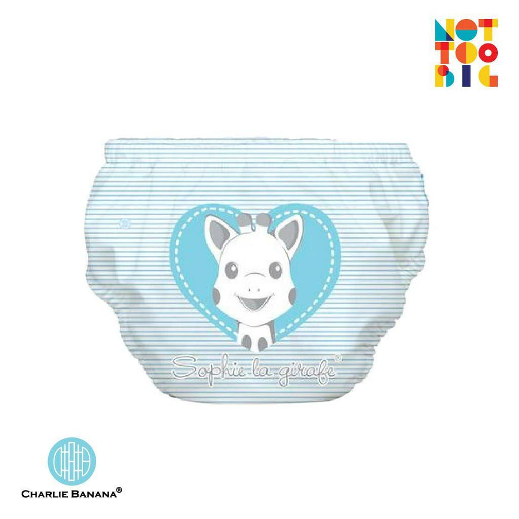 Charlie Banana Swim Diaper & Training Pants - Sophie Pencil Blue Heart