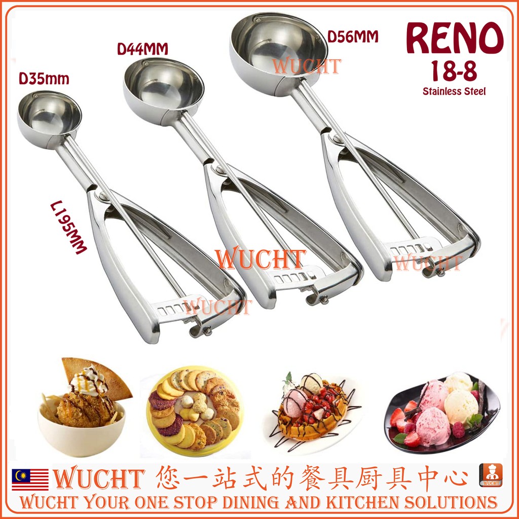 Cookie Ice Cream Scoop,large With Trigger,18 8 Stainless Steel 激安正規