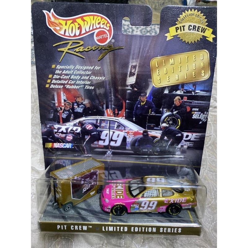 Nascar Hot Wheels Pit Crew Limited Edition #99 Exide 