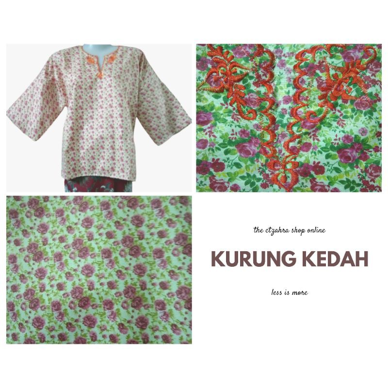 Baju Kurung Kedah Baju Opah Klasik Shopee Malaysia