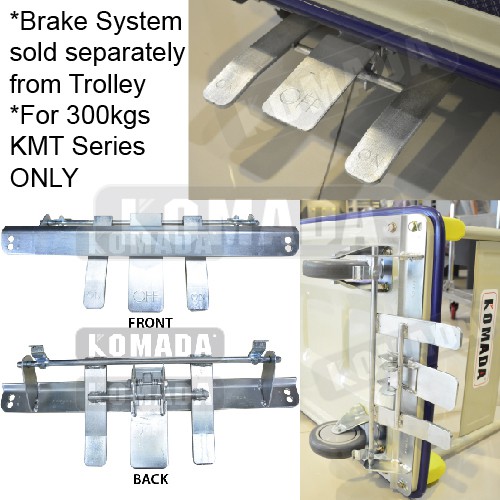 TTF@[FREE Delivery] Komada Platform Trolley Brake System 300KGs Model ONLY