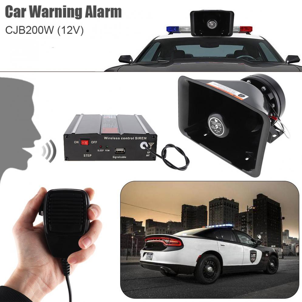 12v 200w Car Warning Alarm Police Siren Horn Speaker Shopee Malaysia