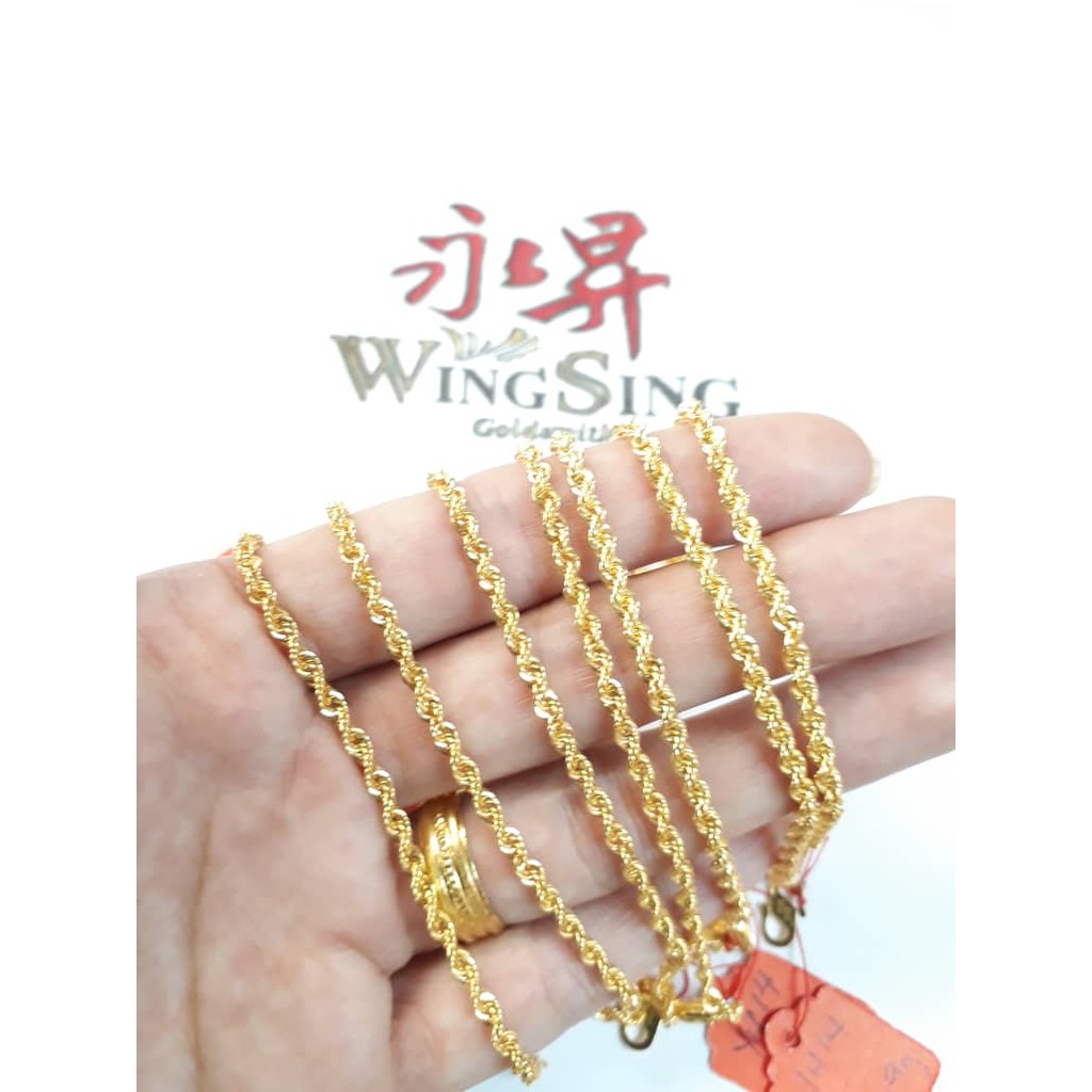  Rantai  Tangan Pintal  Emas  916 Shopee Malaysia