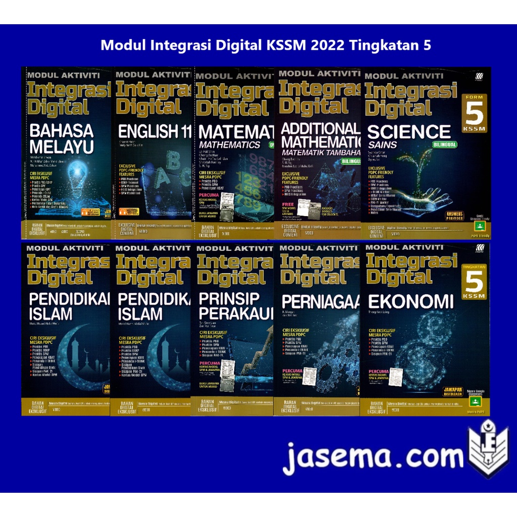 Buy Modul Integrasi Digital KSSM Tingkatan 5 BM  English  Matematik