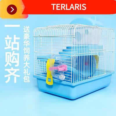 Ready Stock Sangkar Hamster Sugar Glider Cage Sangkar Sugar Glider Hamster Cage Double Luxury Villa Castle 60 Foundation Cage Harm Haiwan Pet Golden Bear Besar Villa