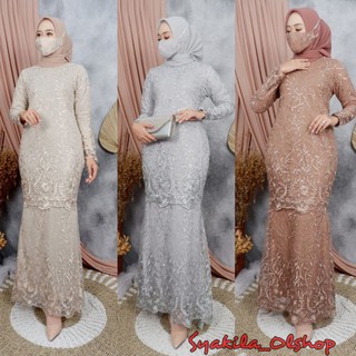 Buy Gamis Duyung Satin Tulle Mutiara Realpict Original Kebaya By Fm Seetracker Malaysia