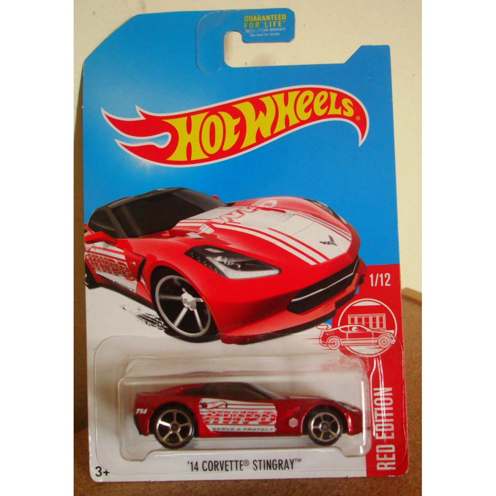 hot wheels red corvette