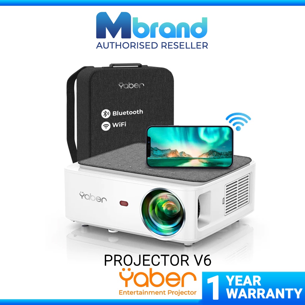 YABER PROJECTOR 5G WiFi Bluetooth Projector V6, 9500L Full HD Native