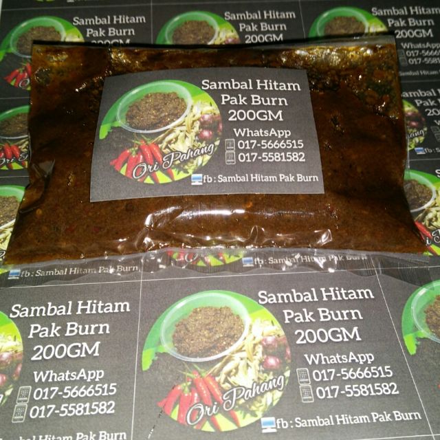 Sambal Hitam Pak Burn 200gm