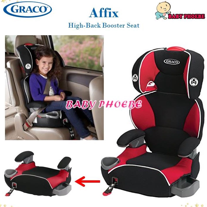 Graco Affix Youth Highback Booster Car Safety Seat With Latch System Atomic Shopee Malaysia