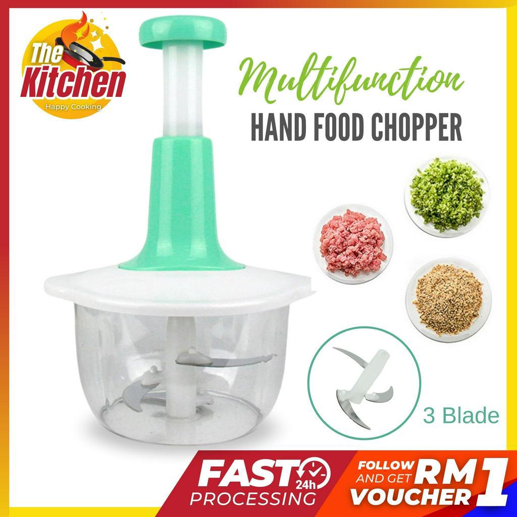 Manual Food Processor Multifunction Gourmet Cuisine Hand Pat Chopper