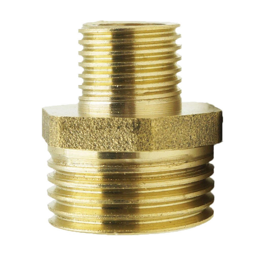 Threaded connection. Barbed Brass. Tube with thread ø 3/4". Racore.