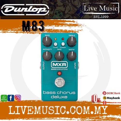 Jim Dunlop MXR M83 Bass Chorus Deluxe Pedal (M-83 / M 83) | Shopee