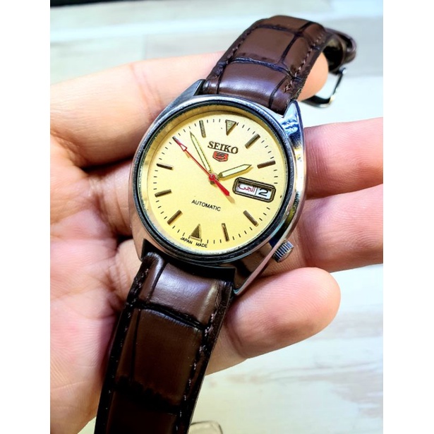 Seiko 1970s Vintage / Japan preowned Automatic Men's Watch Day-Date Dial  Yellow | Shopee Malaysia